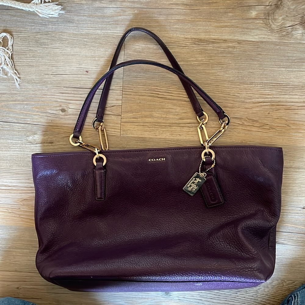 Eggplant Coach bag - great for work